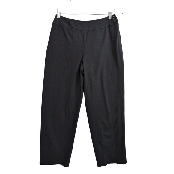 Talbots Wool Pants Womens 4 Black Career Professional Capsule Minimalist - Picture 1 of 12